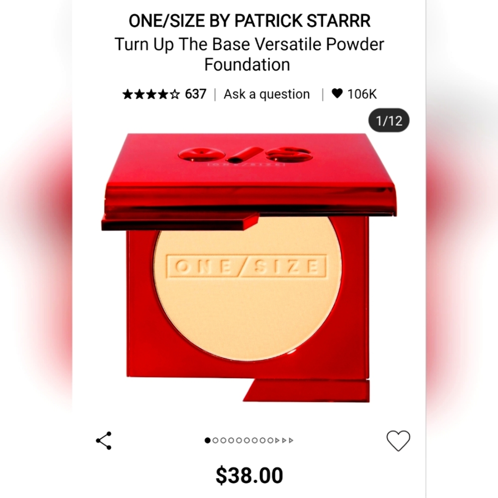 One/Size by Patrick Starrr Turn up the Base Versatile Powder Foundation